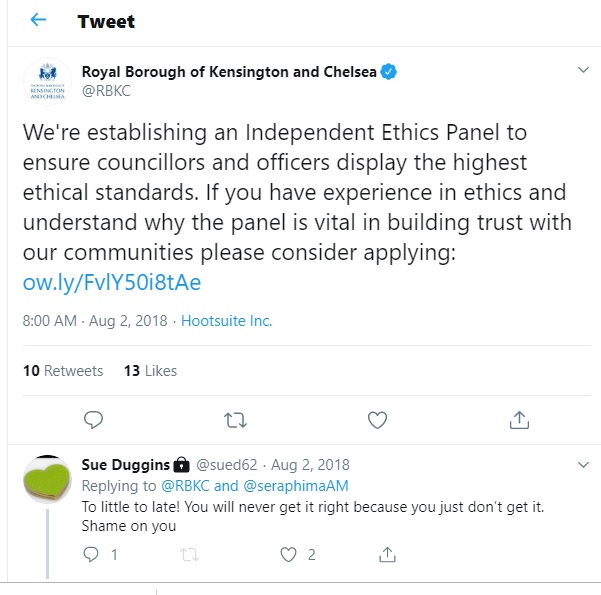 Ethics Tweet