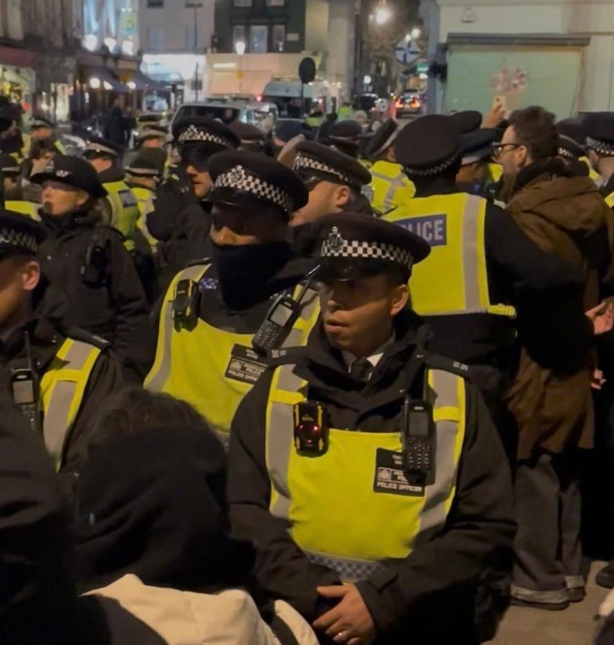 Police-Zionist Collusion at Erev Protest